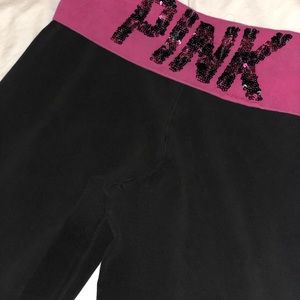 “PINK sequence flare yoga pants